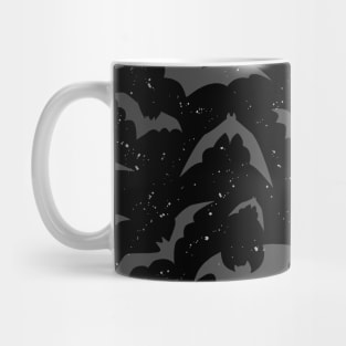 Bats Attack, Goth Pattern, Halloween, flying bats, horror sticker, gothic design Mug